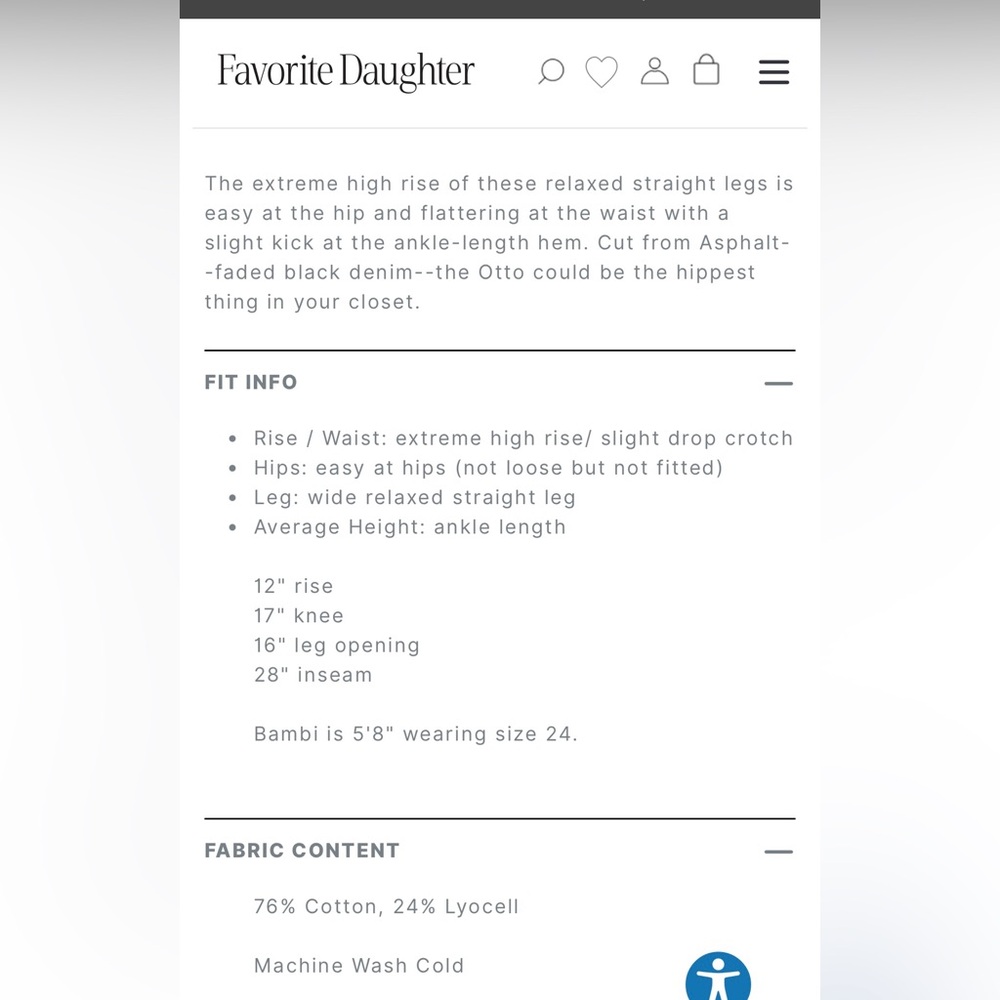 Favorite Daughter THE OTTO HIGH RISE BOYFRIEND
ANKLE - SIZE 30 NWT - Picture 6 of 16